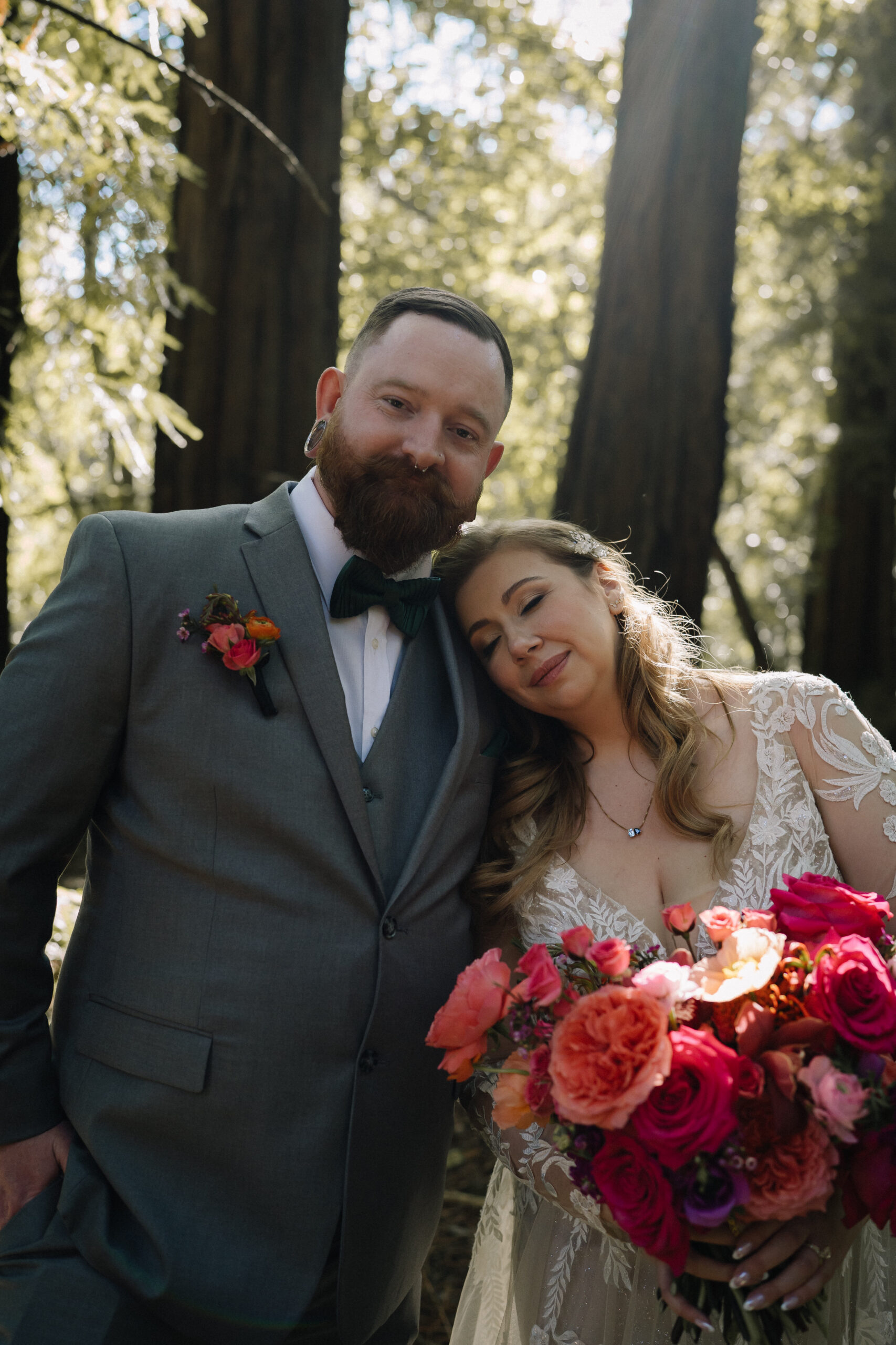 Big Sur Elopement Redwood Portraits