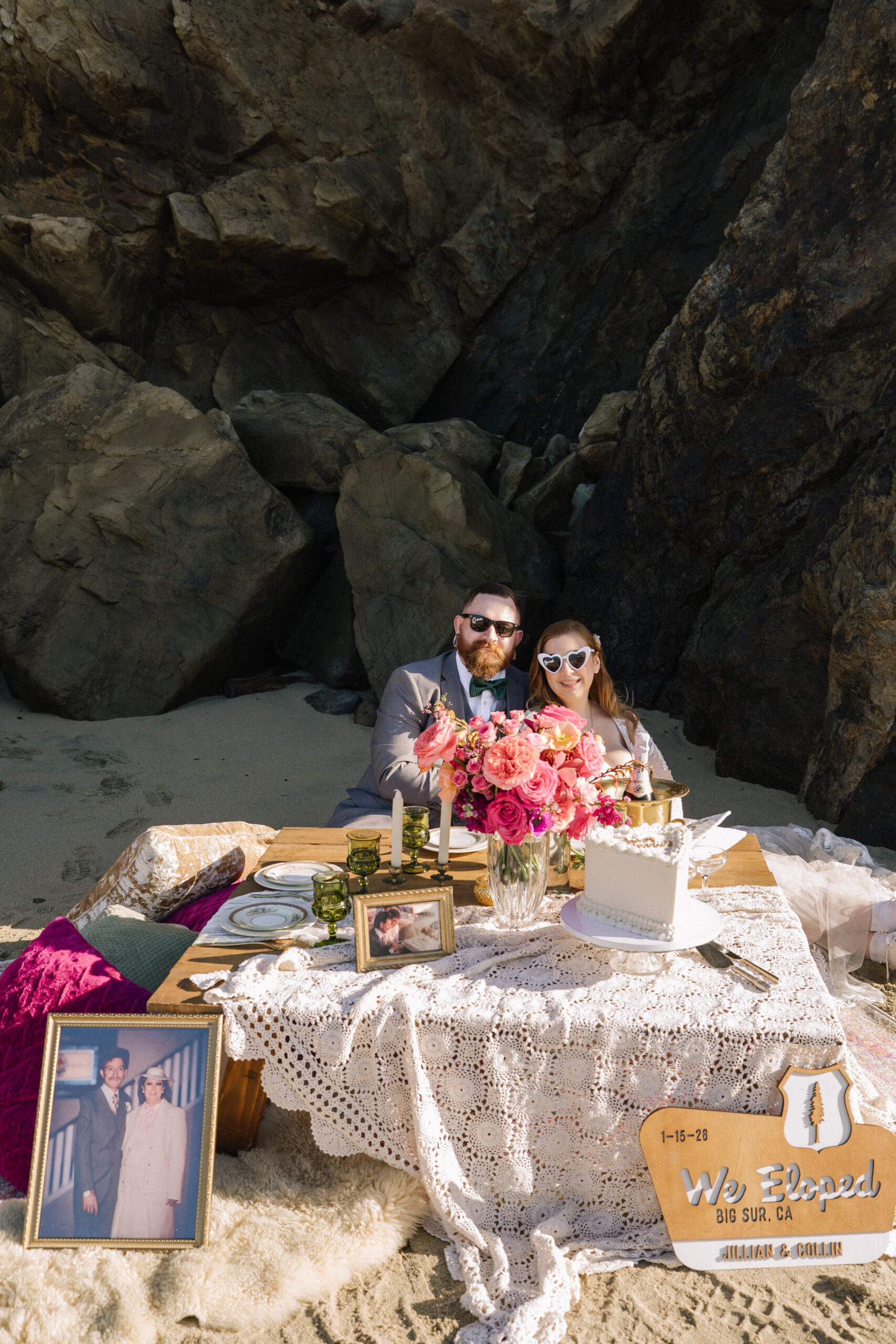 Big Sur Beach Elopement Picnic